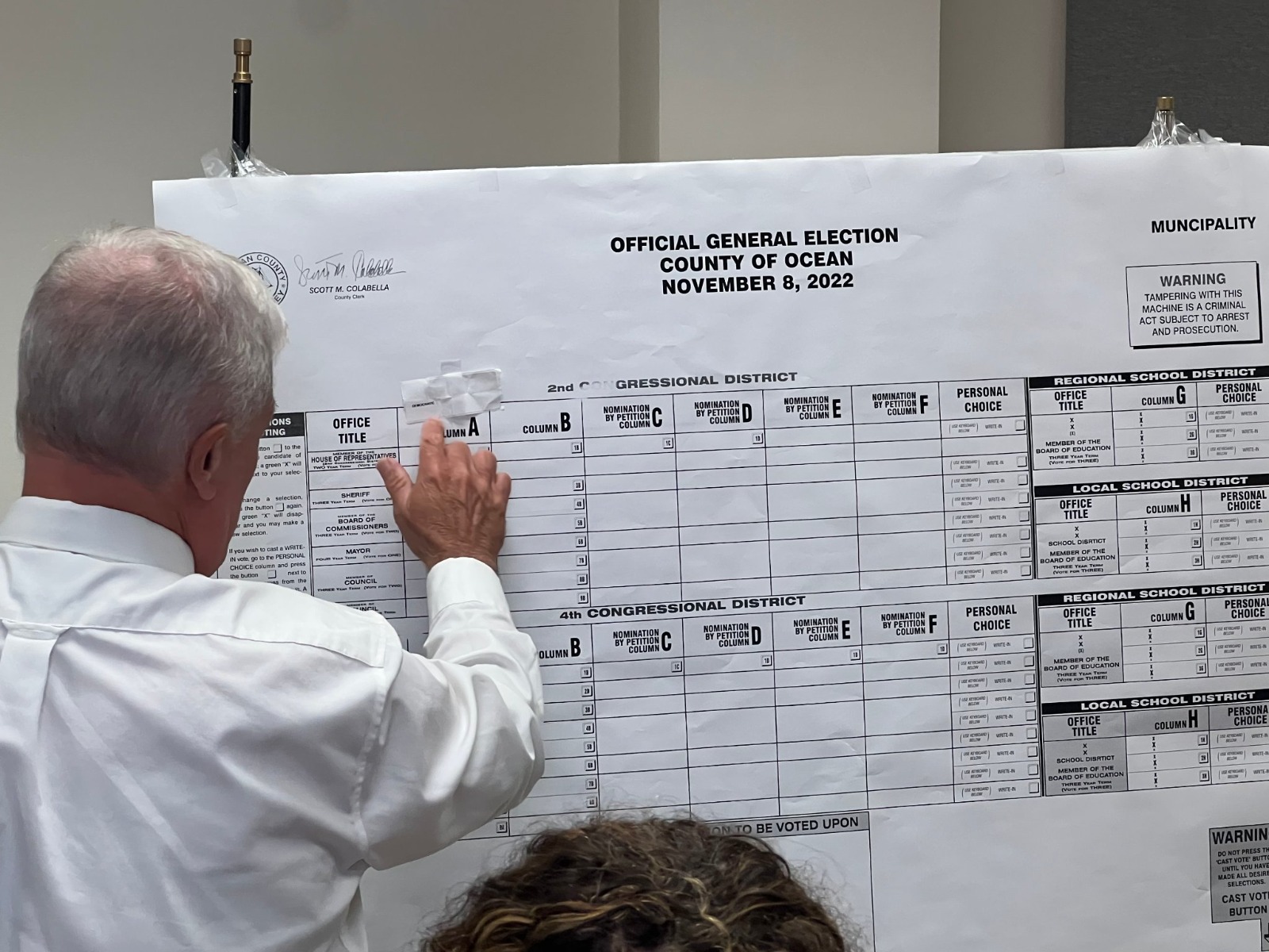 Ocean County November Election Ballot Set After Drawing; Democrats Get